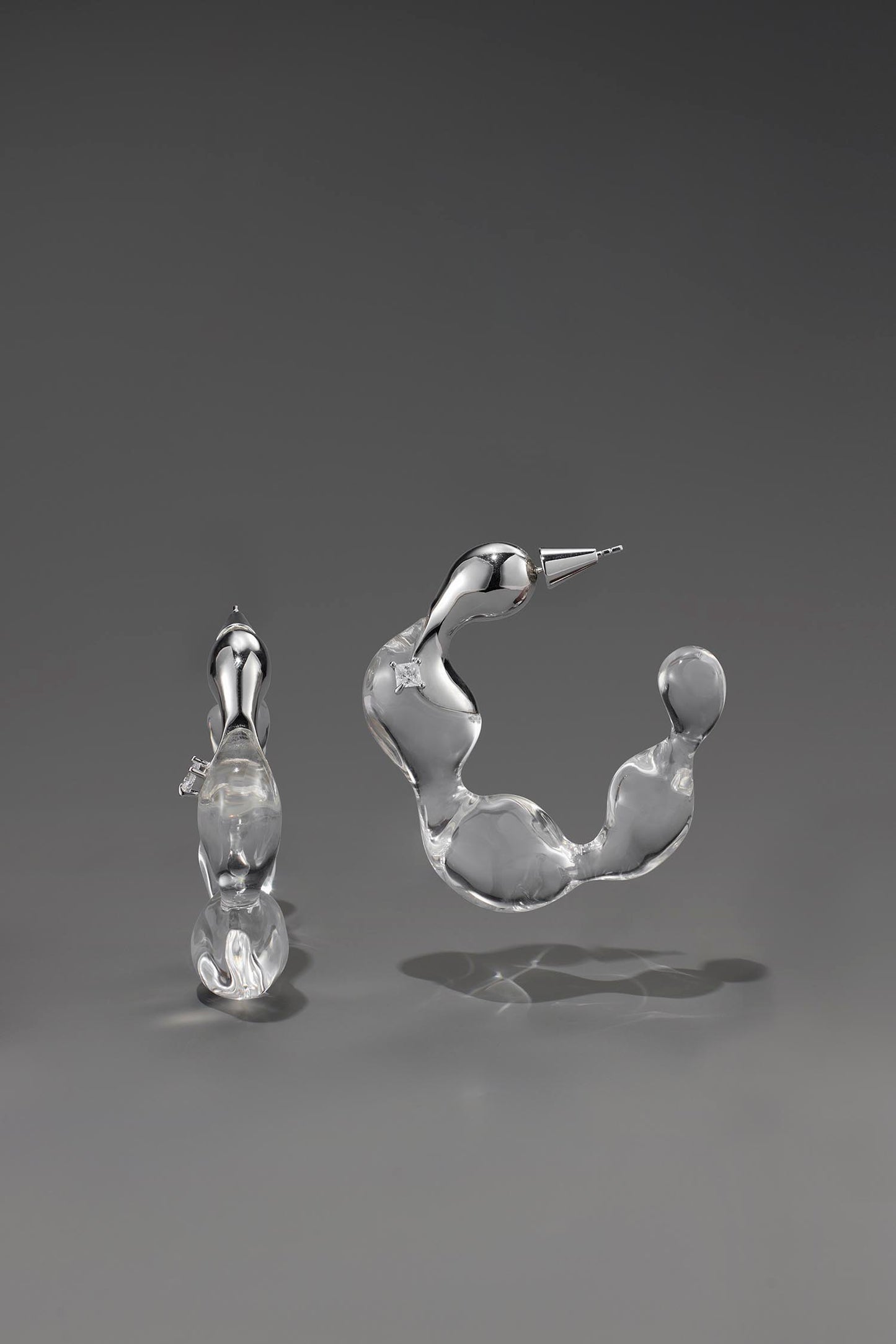 Lucite Cloud Earrings