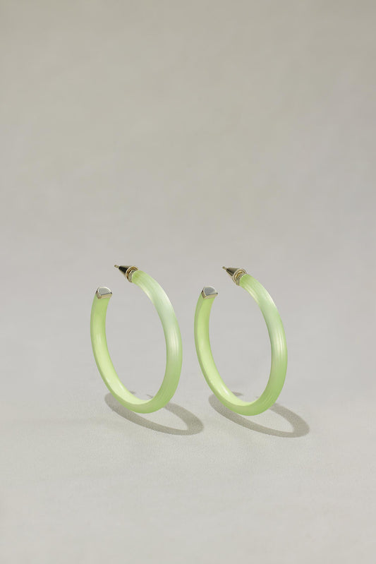 Fluorescent Hoop Earrings