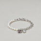 Pearl Lucite Dyed Heart Bracelet