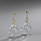 Flower Twisted Drop Earrings