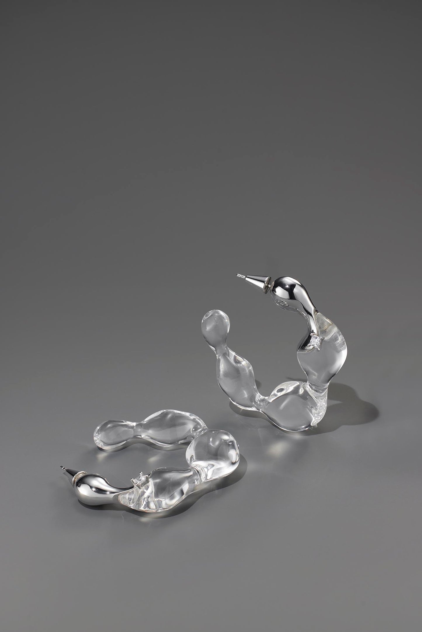 Lucite Cloud Earrings