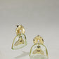 Lucite Amber Dangle Earrings