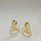 Lucite Amber Dangle Earrings
