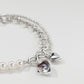 Tak Modne Lucite Dyed Heart Bracelet