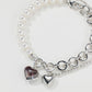 Tak Modne Lucite Dyed Heart Bracelet