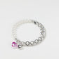Tak Modne Lucite Dyed Heart Bracelet