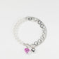 Tak Modne Lucite Dyed Heart Bracelet