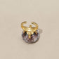 Tak Modne Lucite Diamond Bunny Ring