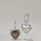 Lucite Dyed Heart Earrings