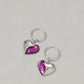 Lucite Metal Pacthwork Earrings