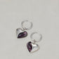 Lucite Metal Pacthwork Earrings