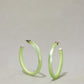 Fluorescent Hoop Earrings