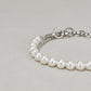 Pearl Lucite Dyed Heart Bracelet