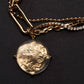 Pearl Metalic Lucite Necklace