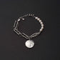 Pearl Metalic Lucite Bracelet