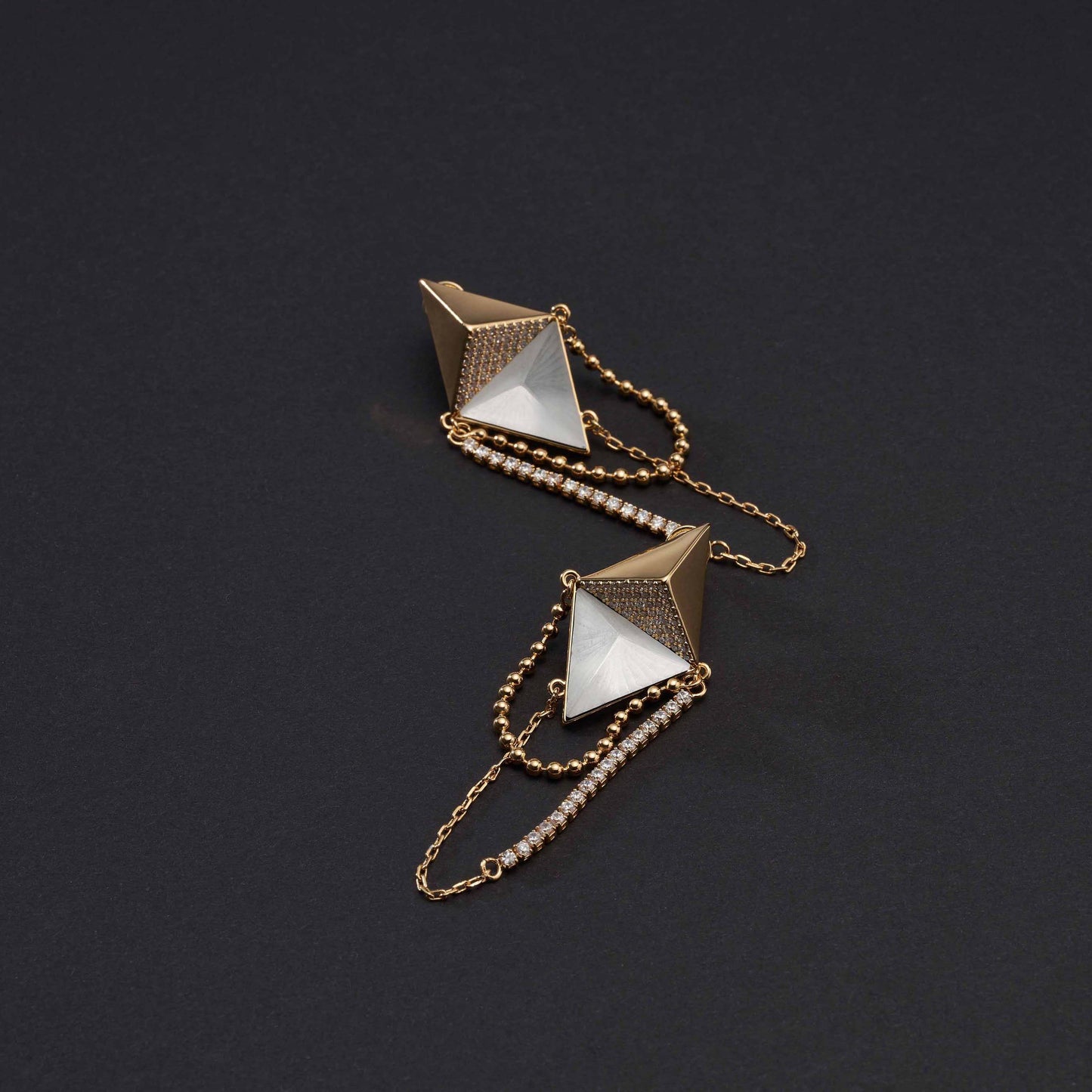 Fashion Matte Rhombus Stud Earrings