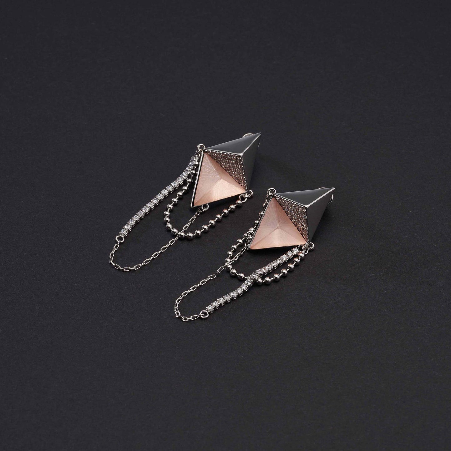 Fashion Matte Rhombus Stud Earrings